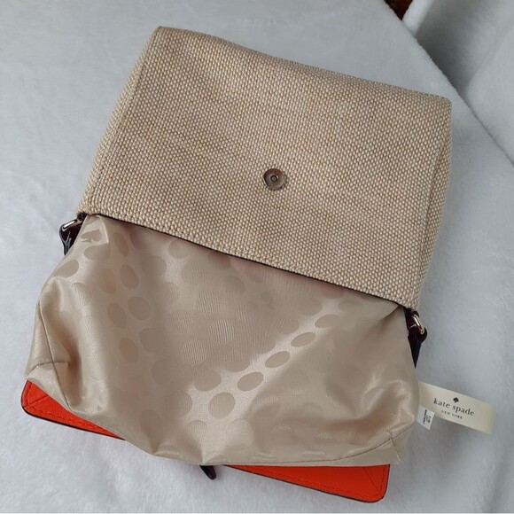 Kate Spade Orange and Purple Canvas Crossbody Bag - Picture 5 of 8